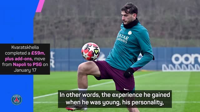 Enrique reveals plans for PSG's new star Kvaratskhelia