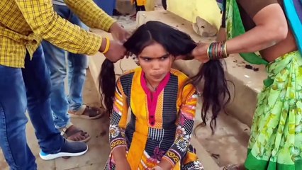 Teenage Newly Married Girl Medaram Head Shave
