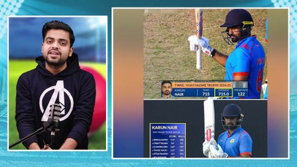 VHT 2025： Karun Nair averages 752 in the Vijay Hazare Trophy ! Team India में कब होग
