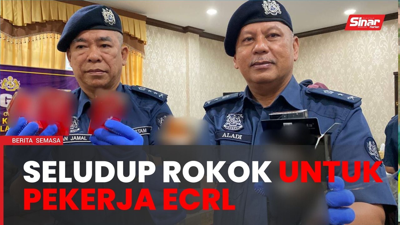 Suami isteri ditahan bawa bekalan rokok untuk pekerja ECRL