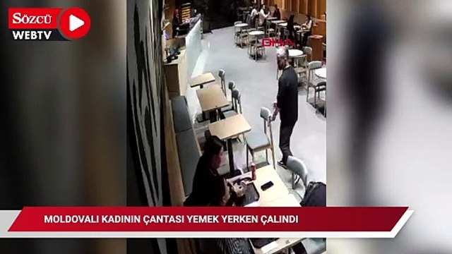 Şişli’de Moldovalı kadının çantası yemek yerken çalındı; o anlar kamerada