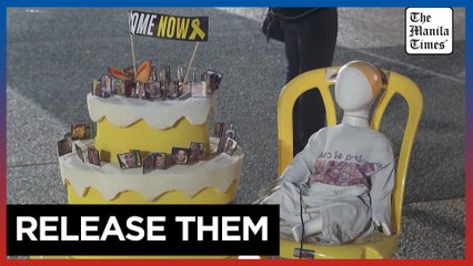 Thousands rally in Tel Aviv for hostages release, marking 2nd birthday of youngest hostage