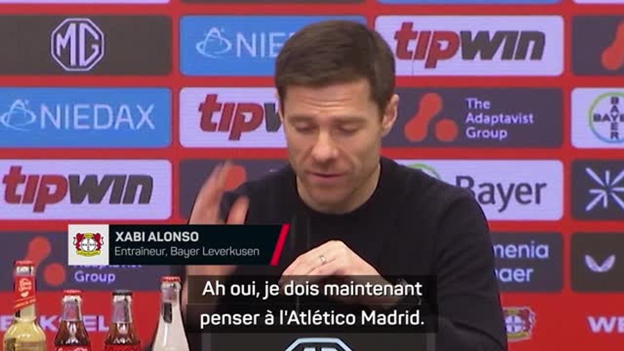 Bayer Leverkusen - Alonso tourné vers l’Atlético : "L'une des meilleures équipes de ces dix dernières années”