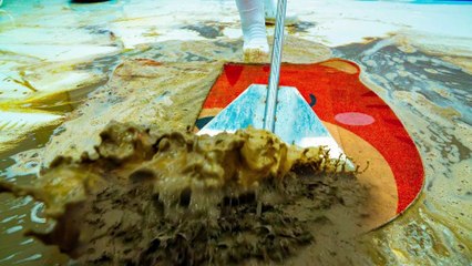 Rug Was Left Under A Tree For A Year - Carpet Cleaning Satisfying ASMR