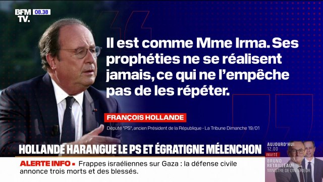 François Hollande estime que les socialistes ont la clé jusqu'en 2027