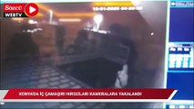 Konya'da iç çamaşırı hırsızı kameralara yakalandı