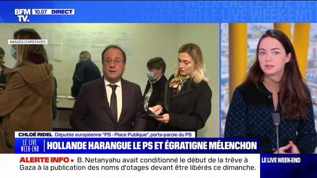 François Hollande prétend nous dicter quelle doit être la stratégie du partie socialiste aujourd'hui , déclare Chloé Ridel (PS)