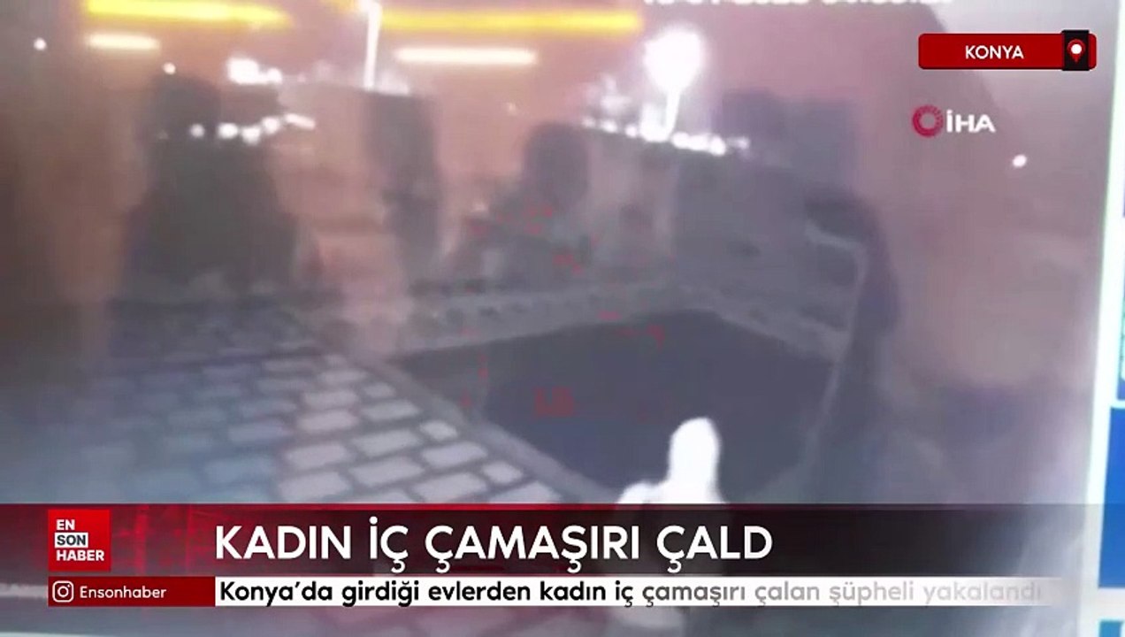 Konya'da girdiği evlerden kadın iç çamaşırı çalan şüpheli yakalandı