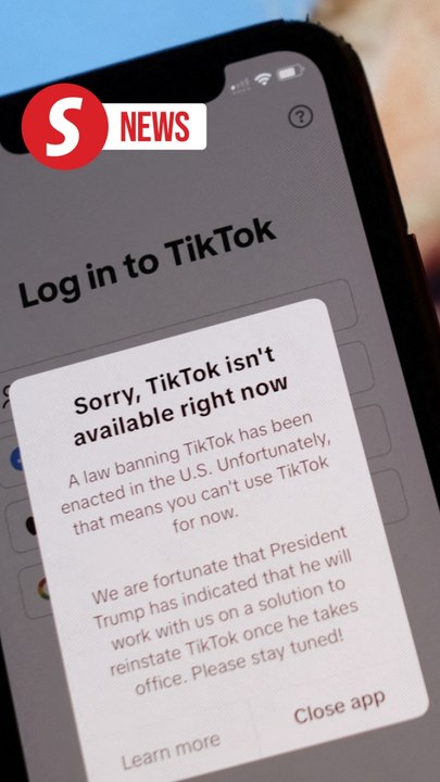TikTok stops working for US users