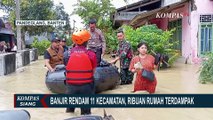 Curah Hujan Tinggi, 3.000 Rumah Terendam Banjir di Pandeglang Banten hingga 150 CM