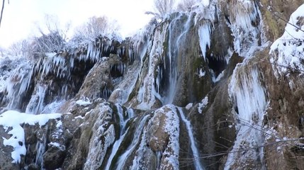 Erzincan’da mevsimin doğaya yansıması: Girlevik Şelalesi