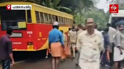 കെഎസ്ആര്‍ടിസി ബസിലിടിച്ച് അപകടം; പത്തനംതിട്ടയില്‍ ബൈക്ക് യാത്രികൻ മരിച്ചു