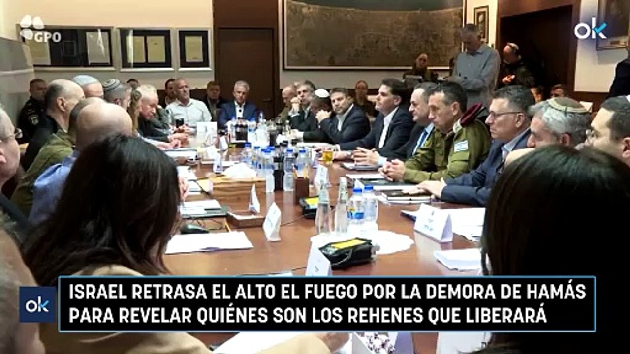 Israel retrasa el alto el fuego por la demora de Hamás para revelar quiénes son los rehenes que liberará