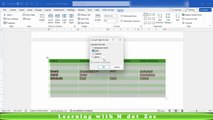 How to Draw Table in MS Word | Microsoft Word Tutorial | LECTURE # 3 | Learning with M dot Zee