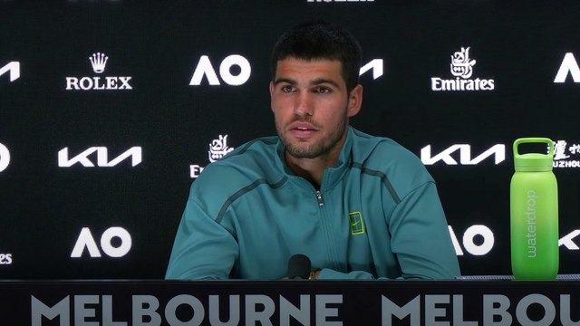 Tennis - Australian Open 2025 - Carlos Alcaraz : Novak Djokovic barely has any weaknesses... .