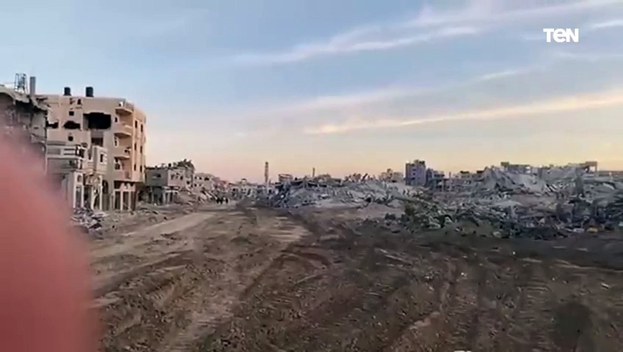 عودة النازحين إلى مخيم جباليا ومشاهد الدمار الكامل
