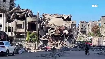 مشاهد الدمار الكامل في مدينة غزة إثر القصف الإسرائيلي لأكثر من 460 يوم