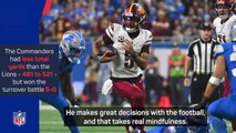 Quinn praises 'rare competitor' Daniels as Commanders stun Lions