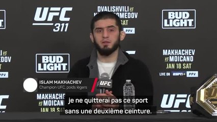 UFC 311 - Makhachev : “Je ne quitterai pas ce sport sans une deuxième ceinture”