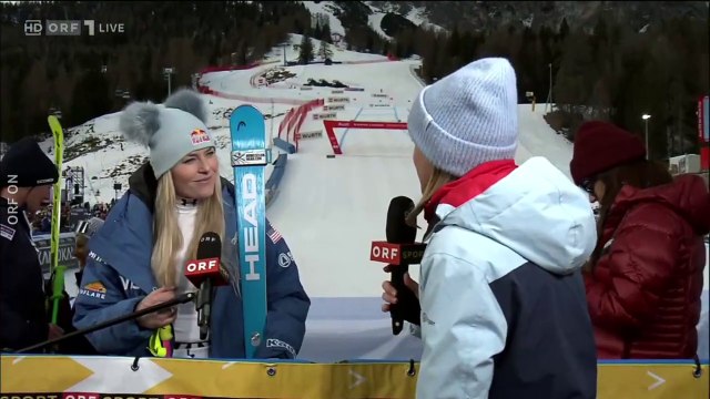 Lindsey Vonn - Cortina d'Ampezzo Interview SG