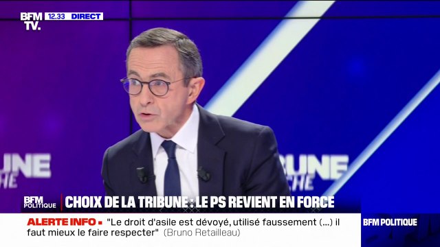 Je me réjouis qu'il y ait un premier pas des socialistes vers un peu plus de liberté vis-à-vis des Insoumis , confie Bruno Retailleau