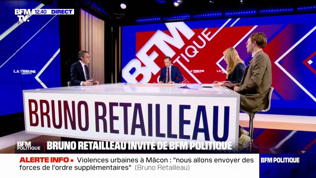Violences urbaines à Mâcon: Nous allons envoyer des forces de l'ordre supplémentaires , affirme Bruno Retailleau