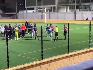 Un vídeo viral muestra un nuevo incidente violento en el fútbol Regional de Ceuta