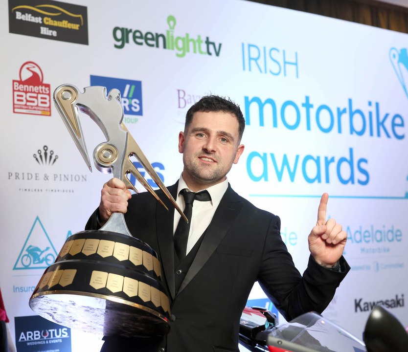 Michael Dunlop wins 2024 Irish Motorcyclist of Year title at Irish Motorbike Awards