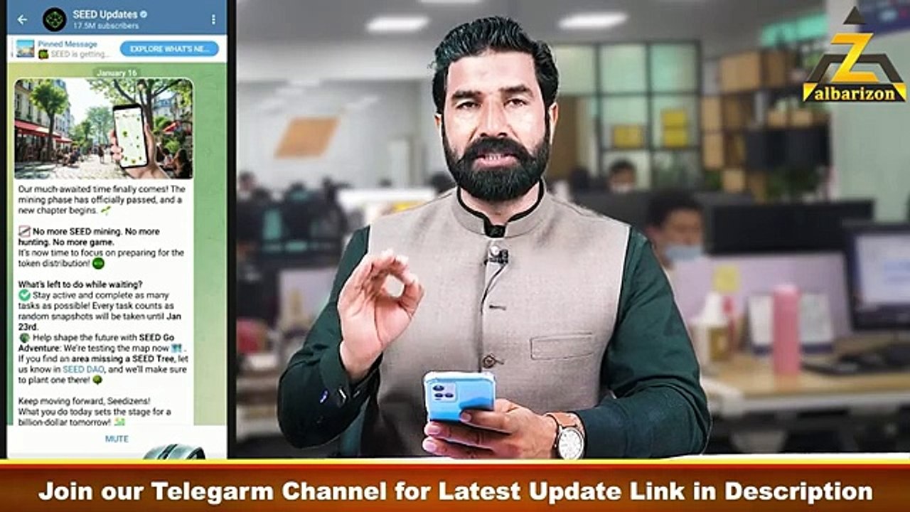 Seed Coin Mining End   Seed Snapshot   Seed Airdrop Update   Airdrop News Update   Albarizon