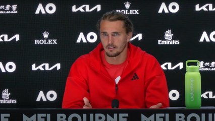 Tennis - Australian Open 2025 - Alexander Zverev : "I know I'm playing well. I feel it on the court"