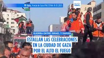 La ayuda empieza a entrar en Gaza y los refugiados palestinos regresan a casa