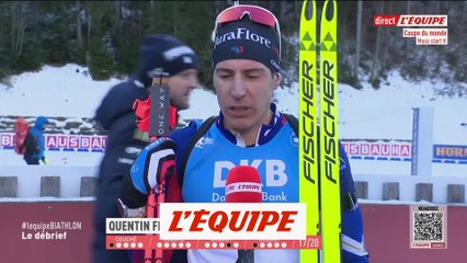 Fillon Maillet : « Les deux balles sur les tirs debout coûtent cher » - Biathlon - CM (H)