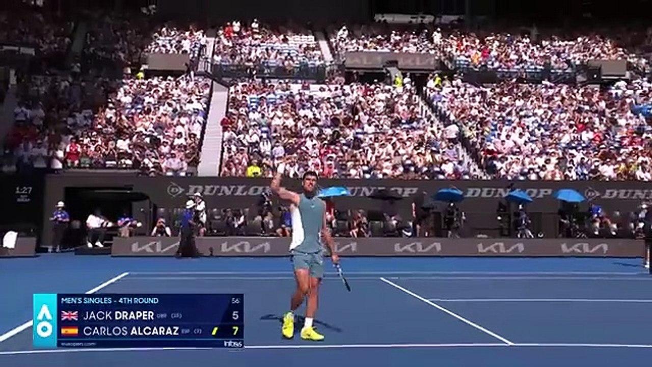 Jack Draper v Carlos Alcaraz Highlights Australian Open 2025 Fourth