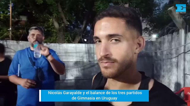 Nicolás Garayalde y el balance de los triunfos de Gimnasia en Uruguay