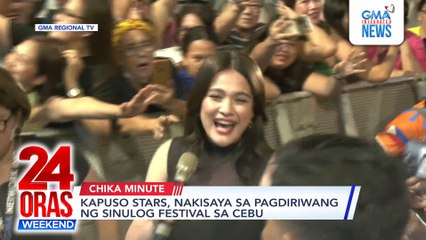 Kapuso stars, nakisaya sa pagdiriwang ng Sinulog Festival sa Cebu  | 24 Oras Weekend