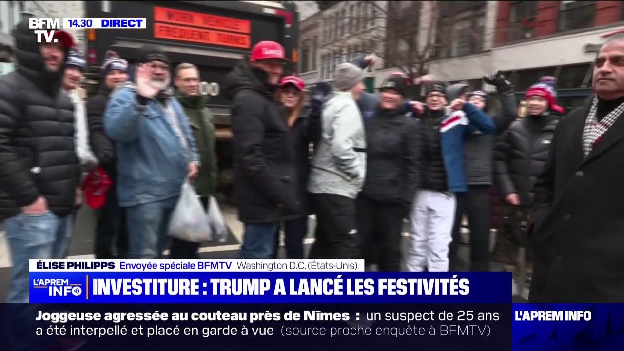 Investiture: les soutiens de Donald Trump, en nombre, attendent son dernier meeting à Washington
