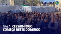 Cessar-fogo em Gaza começa neste domingo