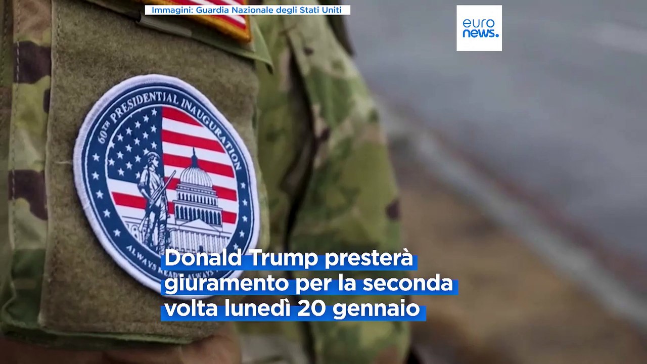 Stati Uniti: quasi 8mila militari della Guardia Nazionale per l'insediamento di Trump