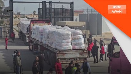 Trak beratur panjang sedia salur bantuan di Gaza