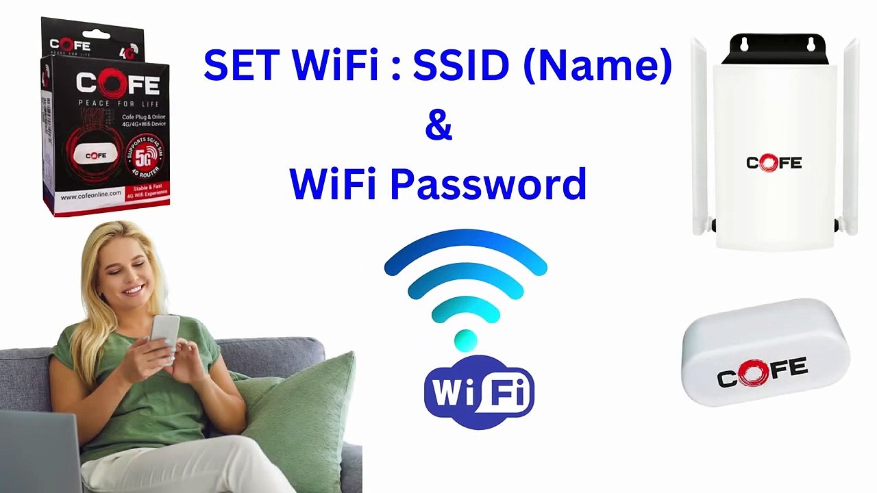 COFE Router Wifi Password Setup #internet #wifi