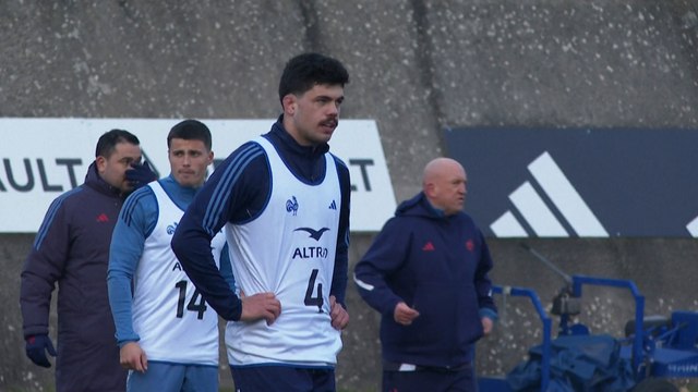 Hugo Auradou et Oscar Jegou de retour à l'entraînement avec le XV de France