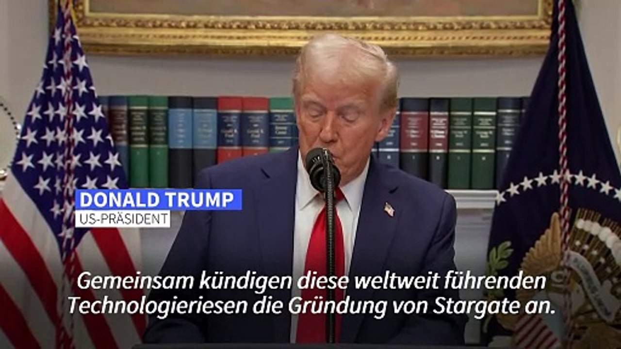 Trump gibt milliardenschweres KI-Projekt 'Stargate' bekannt