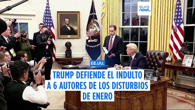 Donald Trump defiende su decisión de indultar a los 1.500 condenados por el asalto al Capitolio en 2021