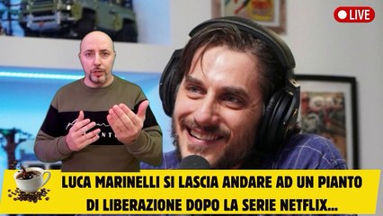 Luca Marinelli si lascia andare ad un pianto di liberazione dopo la serie Netflix...