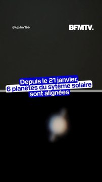 Ça se produit qu'environ toutes les quelques décennies : six planètes du système solaire se sont alignées ce mardi 21 janvier