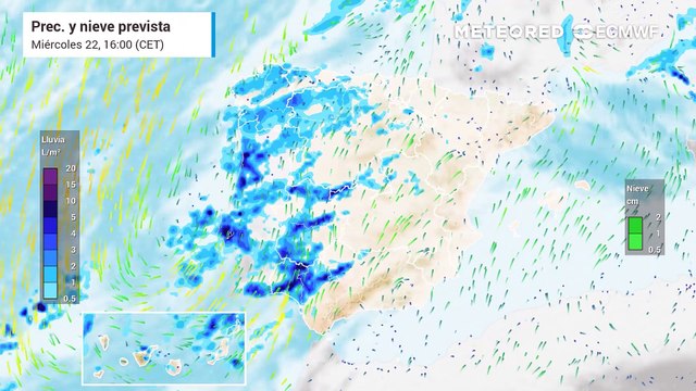 Después de Garoé llegarán varios frentes atlánticos que dejarán lluvias cuantiosas y vientos muy fuertes