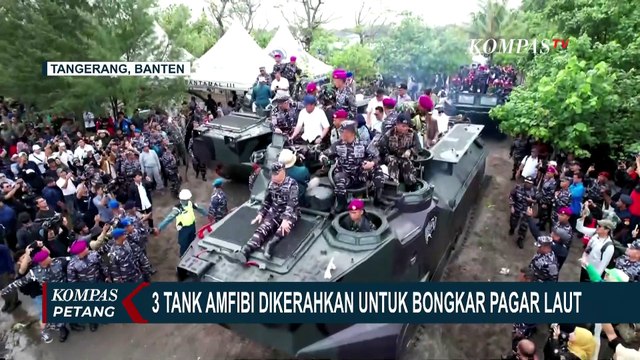 Potret Personel TNI AL, KKP, hingga Nelayan Kerja Sama Bongkar Pagar Laut Tangerang | PAGAR LAUT