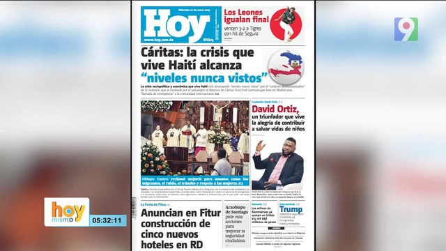 Titulares prensa dominicana miércoles 22 de enero 2025 | Hoy Mismo