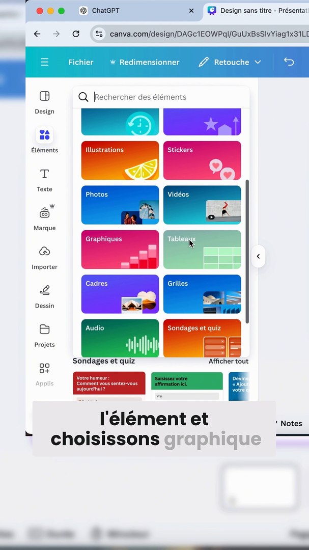 Créer un GRAPHIQUE ANIMÉ sur Canva