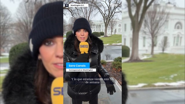 Expectación a las puertas de la Casa Blanca a pocas horas de que Trump tome posesión como presidente del país